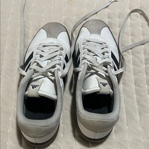 Adidas White and Gray Athletic Shoes